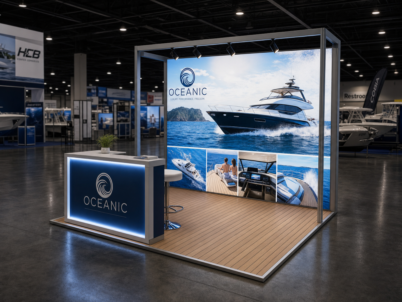 10x10 LED Exhibit for InfoComm in Orlando - LED exhibit thumbnail