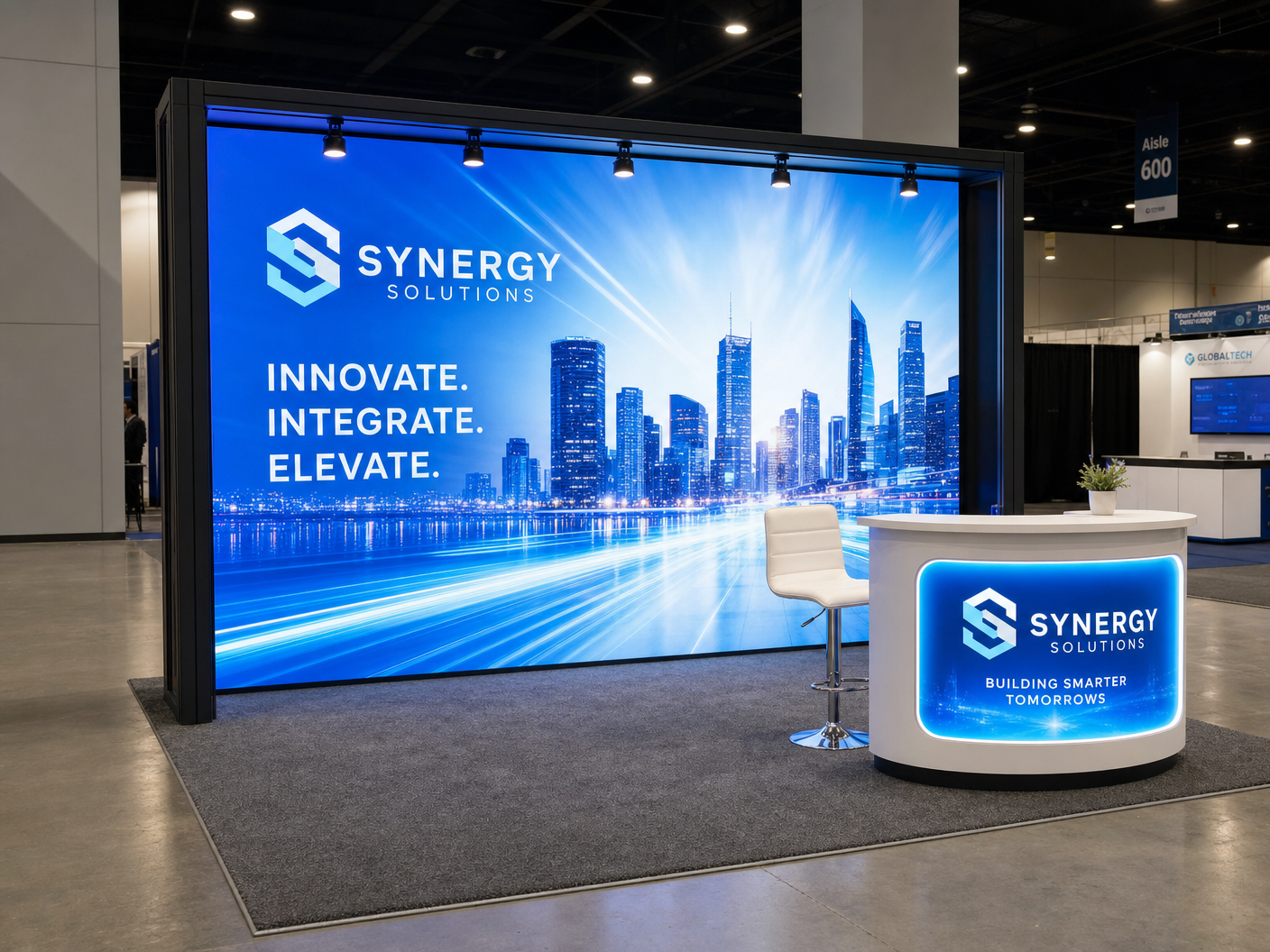 10x20 LED Exhibit Rental for NAB Show Las Vegas LED exhibit exhibit rental