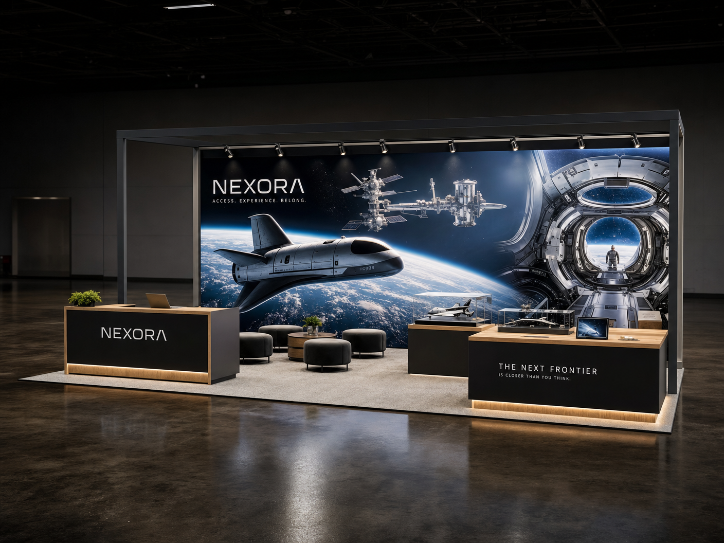 World of Concrete 10x30 LED Video Wall Exhibit – Construction Companies - LED exhibit thumbnail