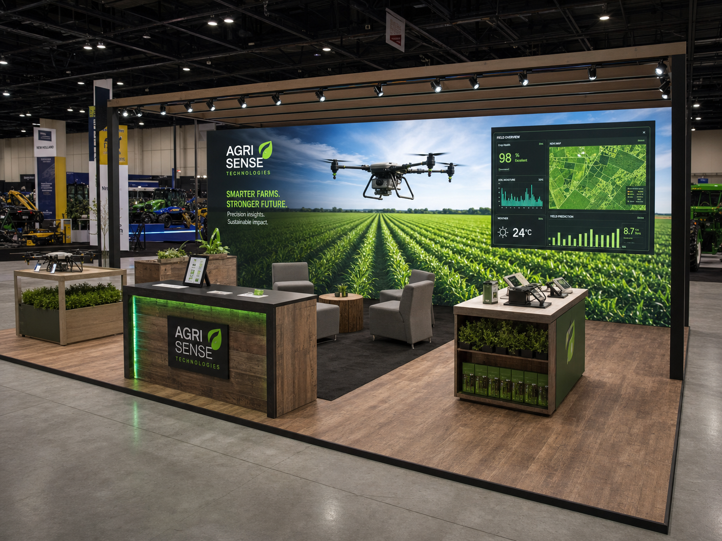 10x20 LED Trade Show Exhibit for SMM in Nashville - LED exhibit thumbnail
