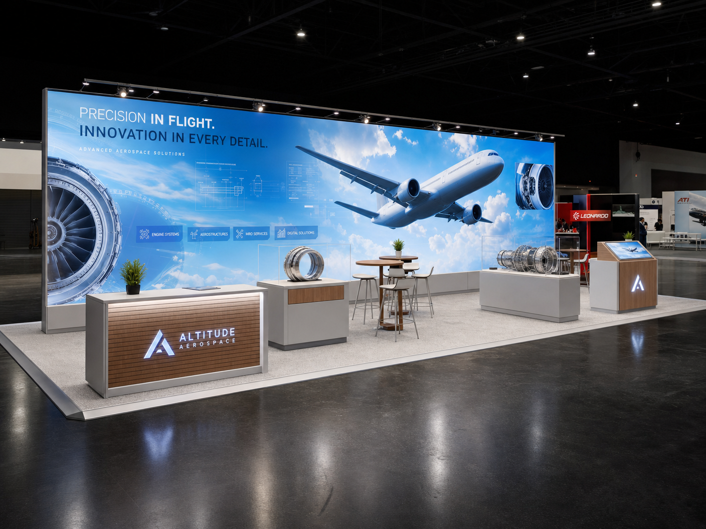 10x30 LED Trade Show Exhibit for FLIBS in Phoenix - LED exhibit thumbnail