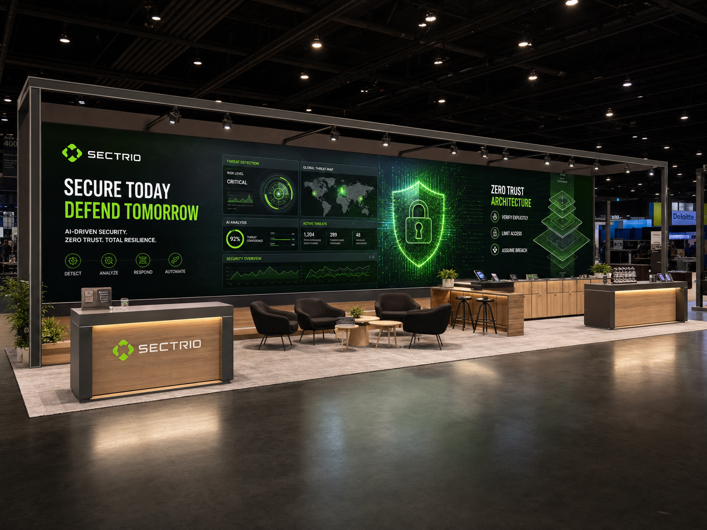 10x30 LED Trade Show Exhibit for NAB Show in Las Vegas - LED exhibit thumbnail