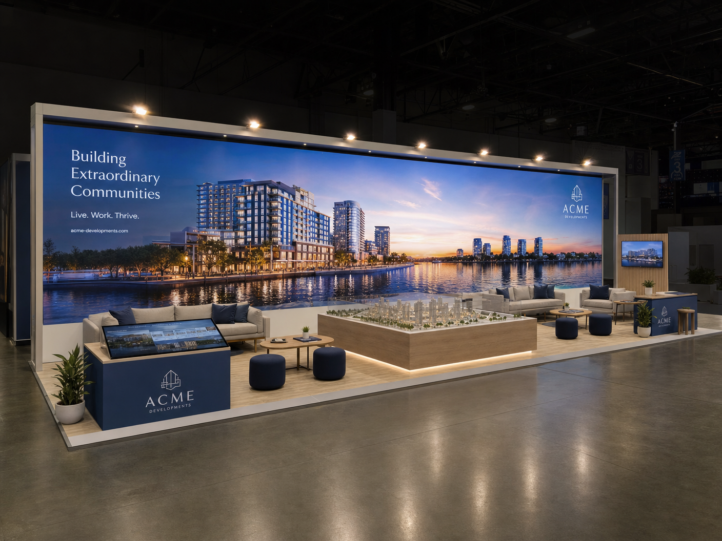 Surf Expo 10x30 LED Video Wall Exhibit – Industry Companies - LED exhibit thumbnail