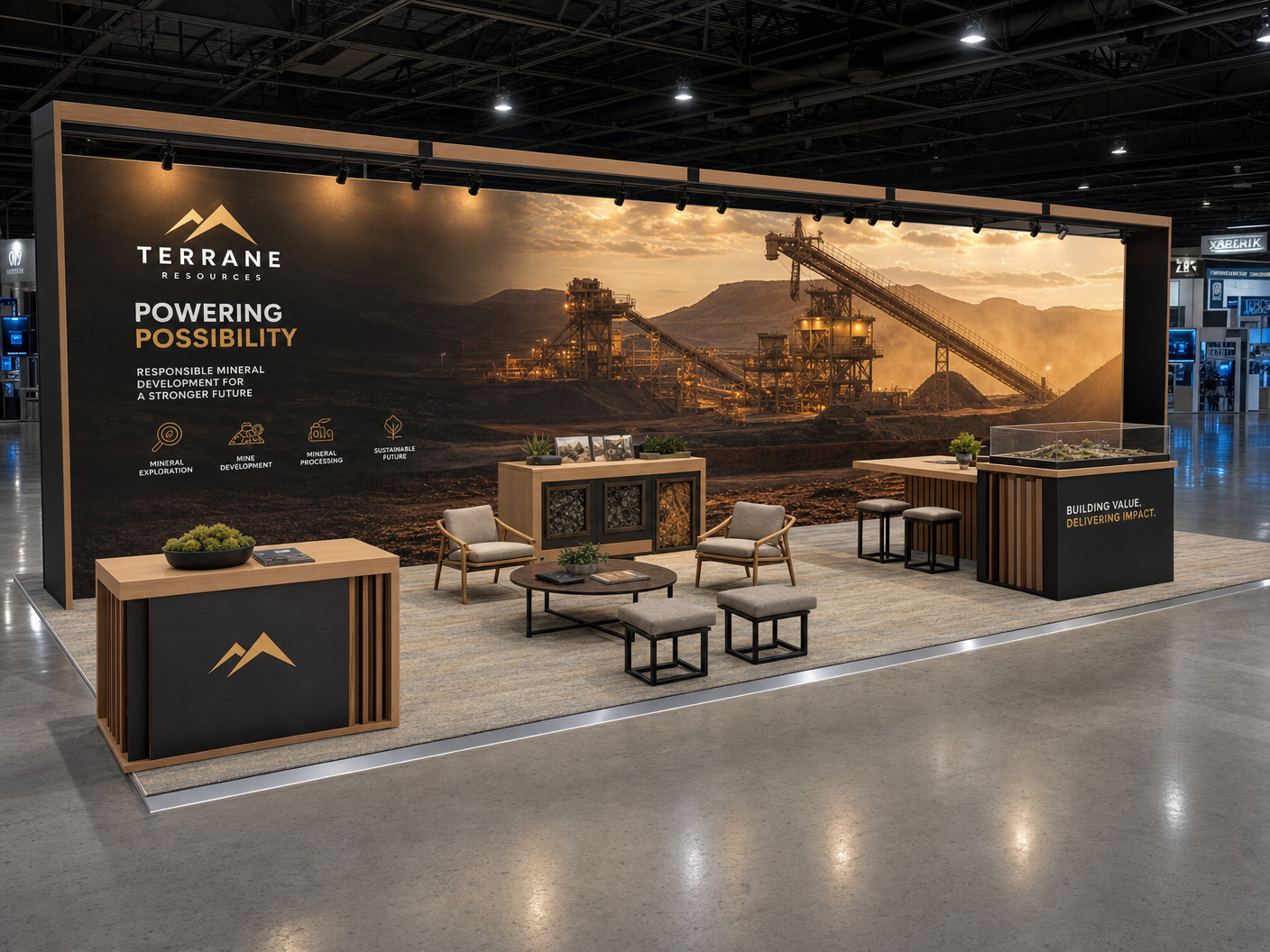 NBAA-BACE 10x30 LED Video Wall Exhibit – Industry Companies - LED exhibit thumbnail