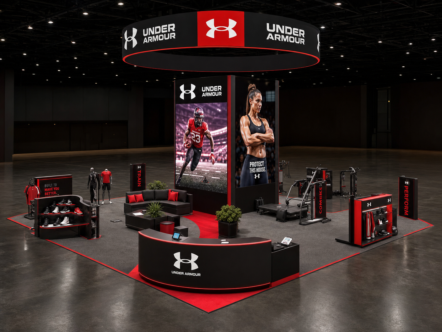 20x20 LED Exhibit Rental for PACK EXPO Boston - LED exhibit thumbnail