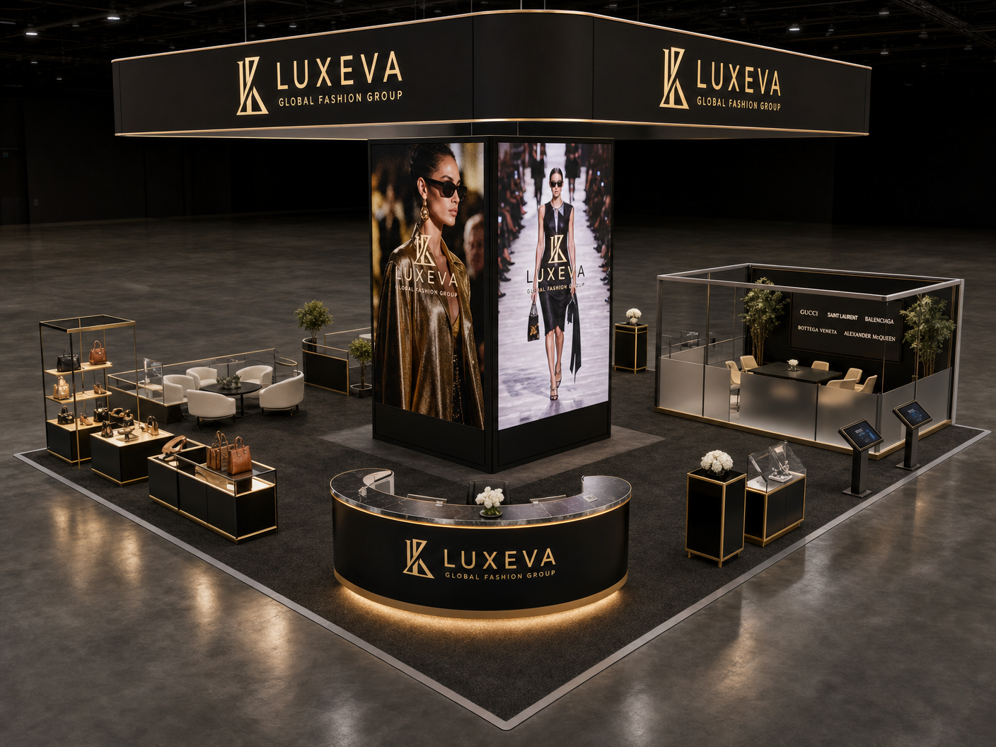SIAL Paris 20x20 LED Video Wall Exhibit in Houston - LED exhibit thumbnail