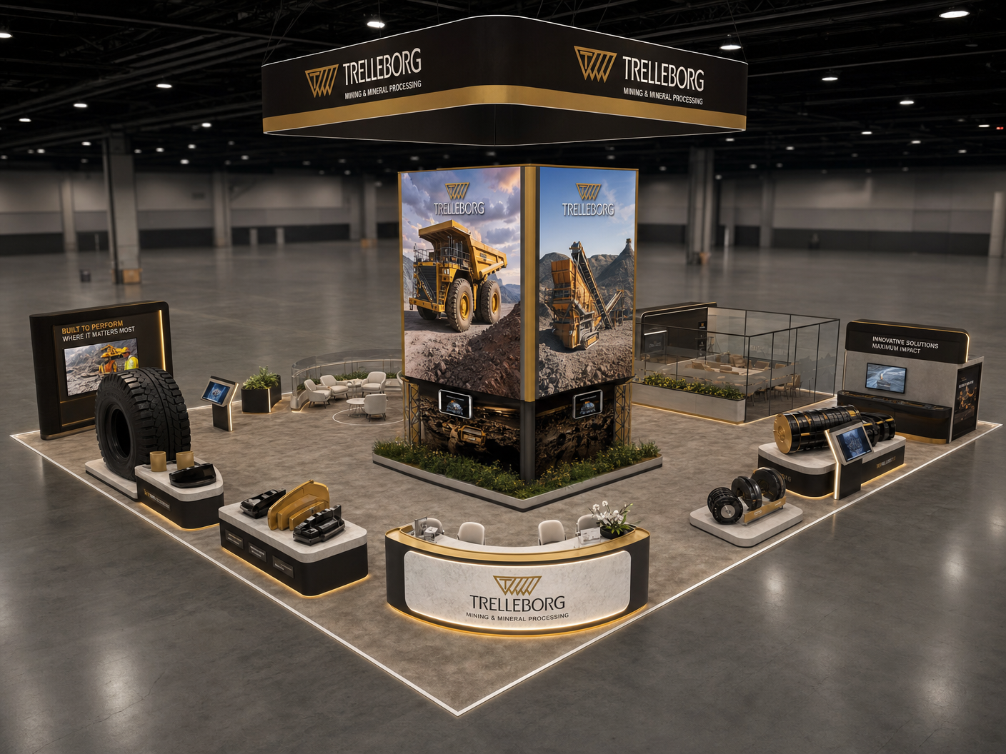 CONEXPO Interactive LED Exhibit – 20x40 Mining Companies - LED exhibit thumbnail