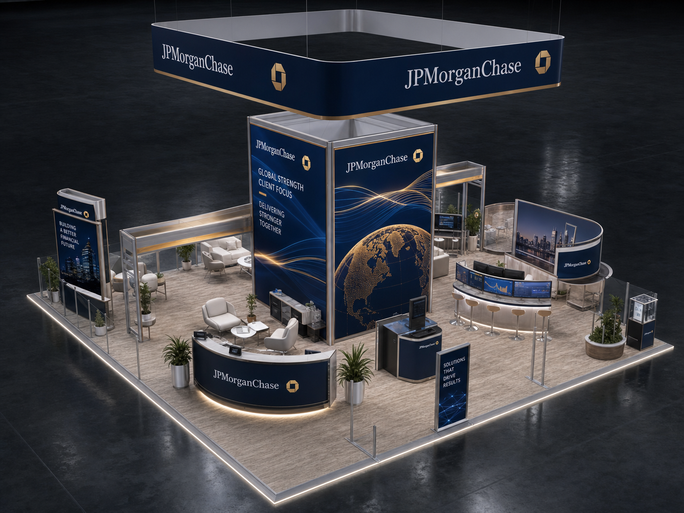 SuperZoo 30x30 LED Video Wall Exhibit – Pet Industry Companies - LED trade show exhibit rental