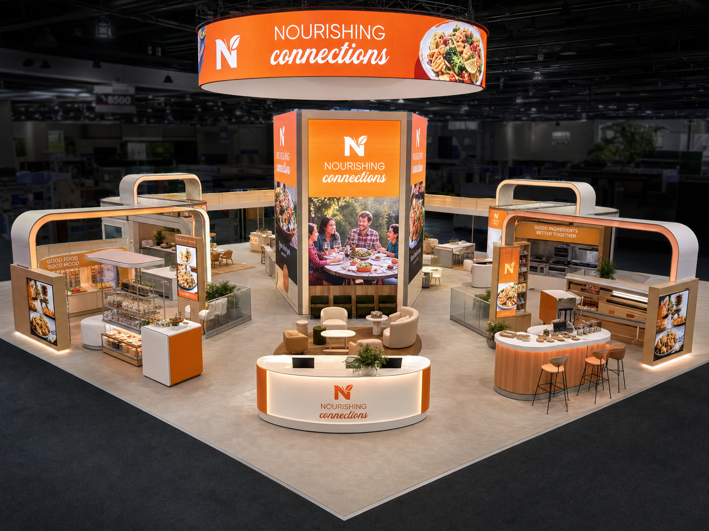 SupplySide West 50x50 LED Display Exhibit for Beverage Brands - LED exhibit thumbnail