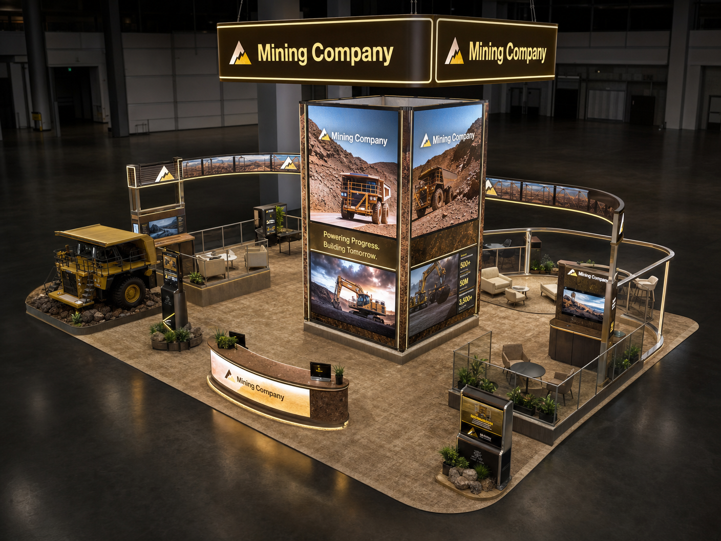 HIMSS 40x40 LED Video Wall Exhibit – Healthcare Companies - LED exhibit thumbnail
