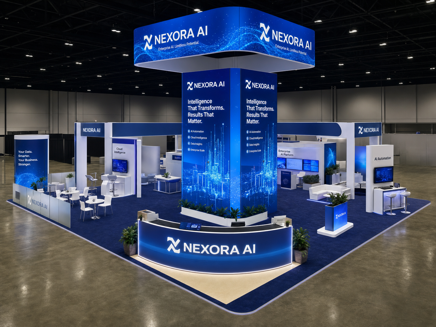 AV & Technology example - SEMA Show 30x40 LED Video Wall Exhibit – Automotive Companies