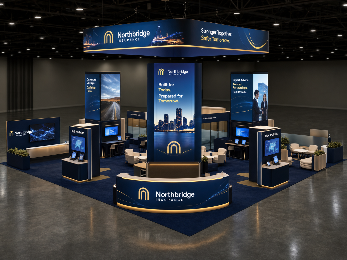 Money20/20 30x40 LED Trade Show Exhibit – Finance Brands - LED exhibit thumbnail