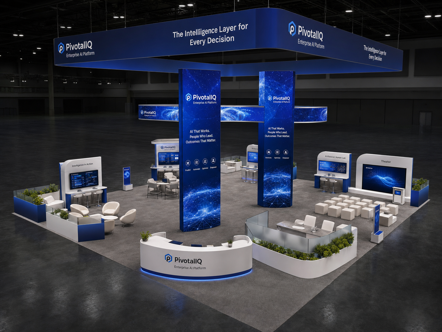 Graphics & Signage example - 30x40 LED Trade Show Exhibit for InfoComm in Orlando