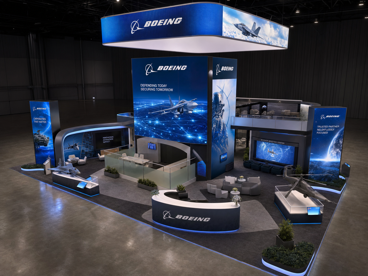 30x40 LED Trade Show Exhibit for OTC in Las Vegas - LED exhibit thumbnail