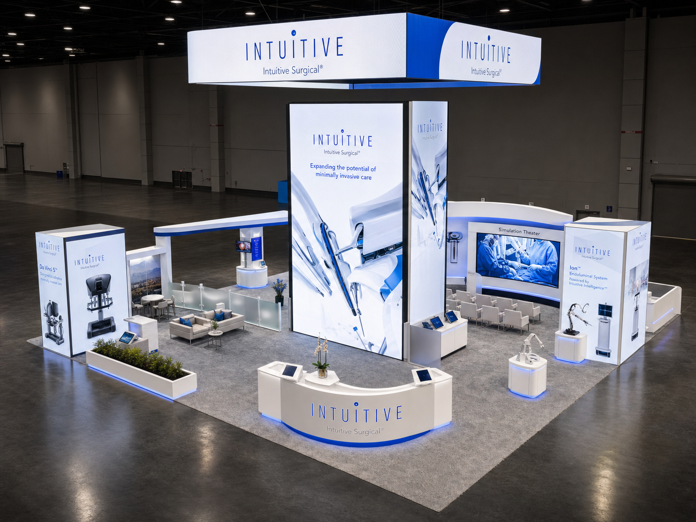 CES 30x40 LED Video Wall Exhibit – Technology Companies - LED exhibit thumbnail