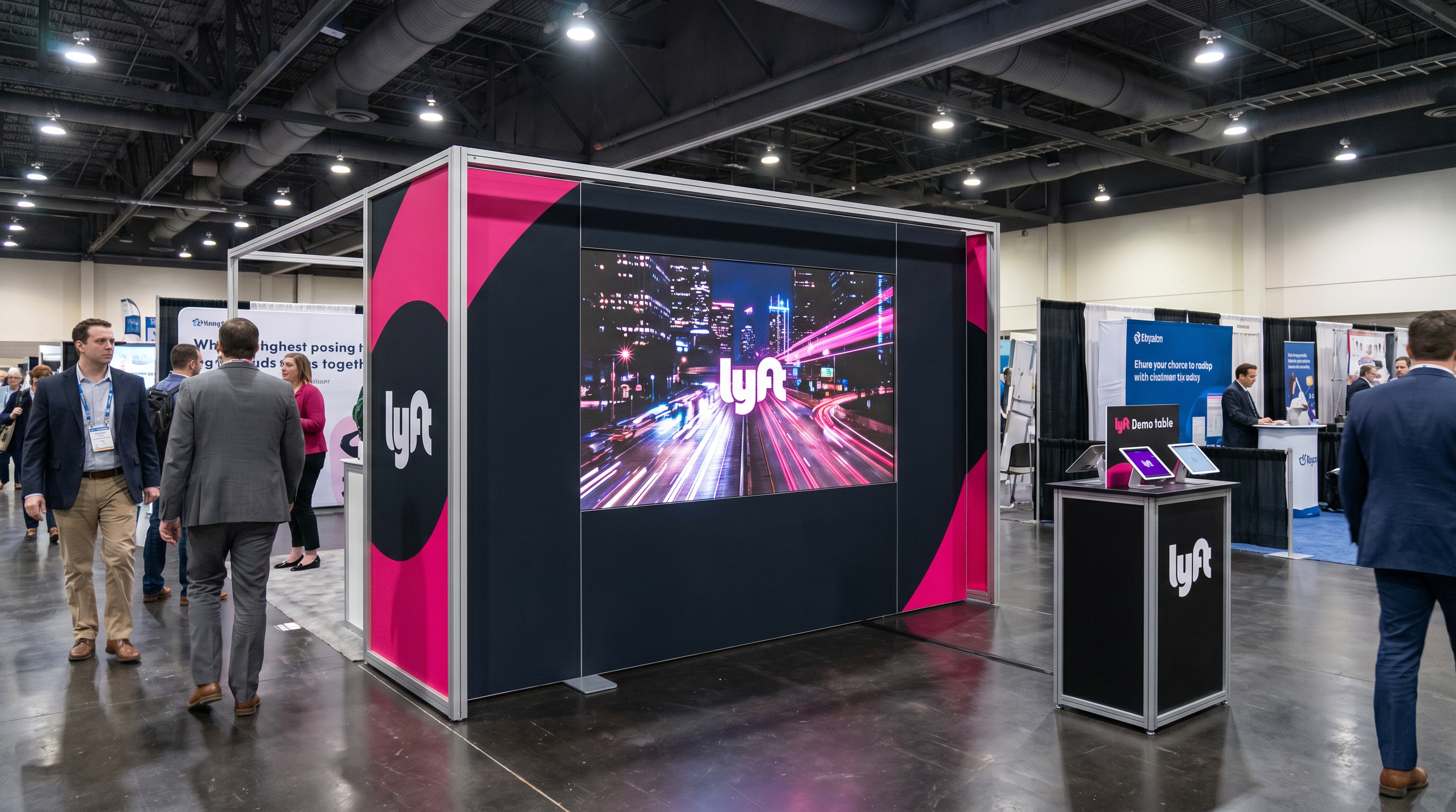 10x10 LED Exhibit Rental for MEDICA Orlando - LED exhibit thumbnail