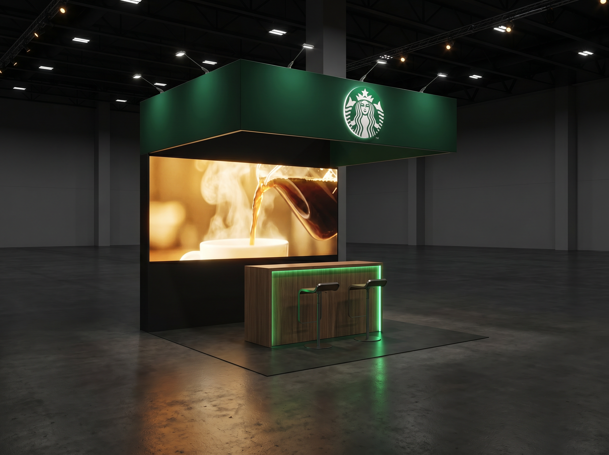 10x10 LED Exhibit Rental for MAGIC Trade Show Orlando - LED exhibit thumbnail