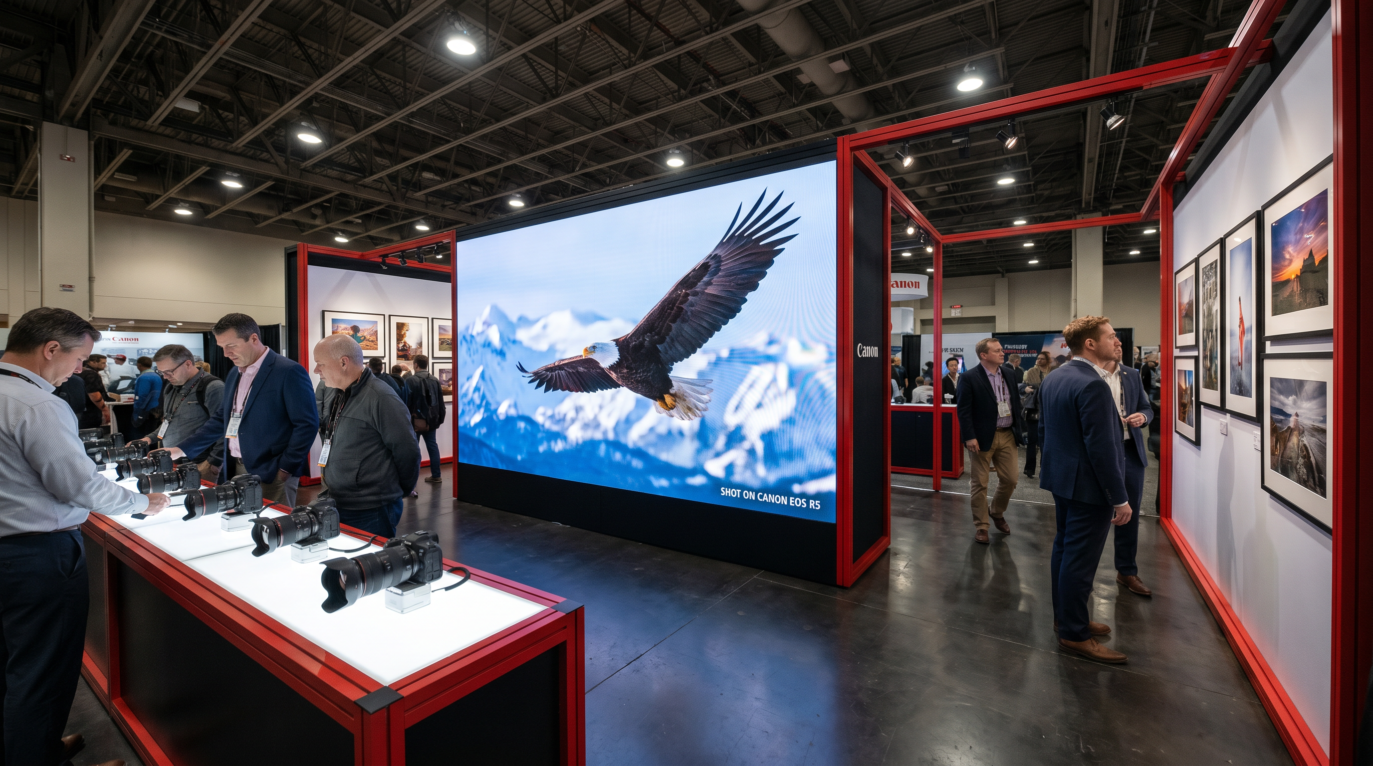 10x40 LED Panel Exhibit for ASD Market Week Technology Companies - LED trade show exhibit rental
