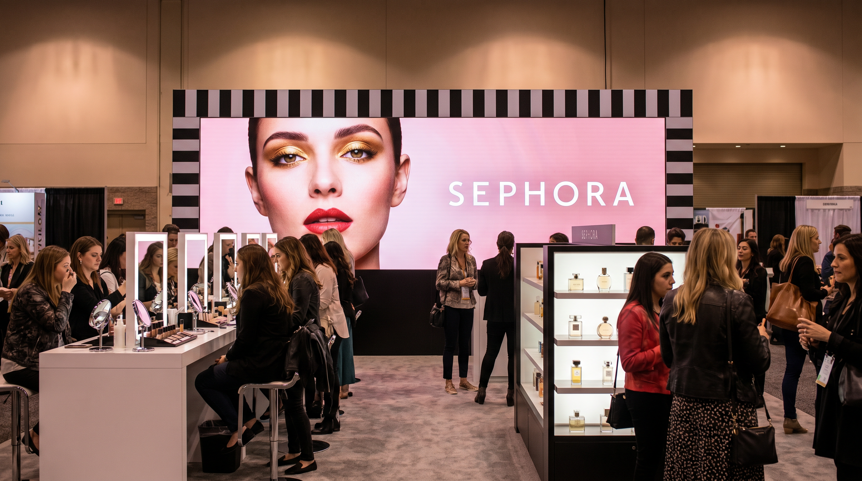 20x30 LED Technology Exhibit for Premiere Orlando Beauty Brands - LED exhibit thumbnail