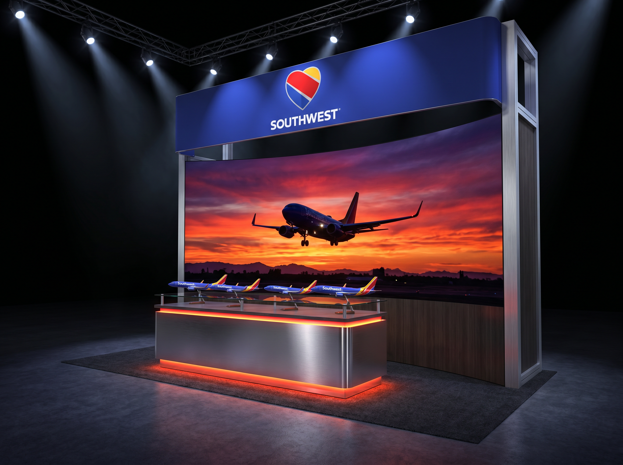 10x10 LED Exhibit Rental for OTC Orlando - LED exhibit thumbnail