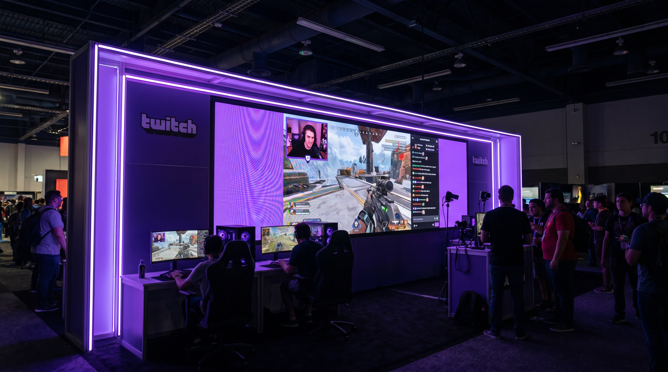 MJBizCon LED Rental Exhibit – 10x40 Technology Companies - LED trade show exhibit rental