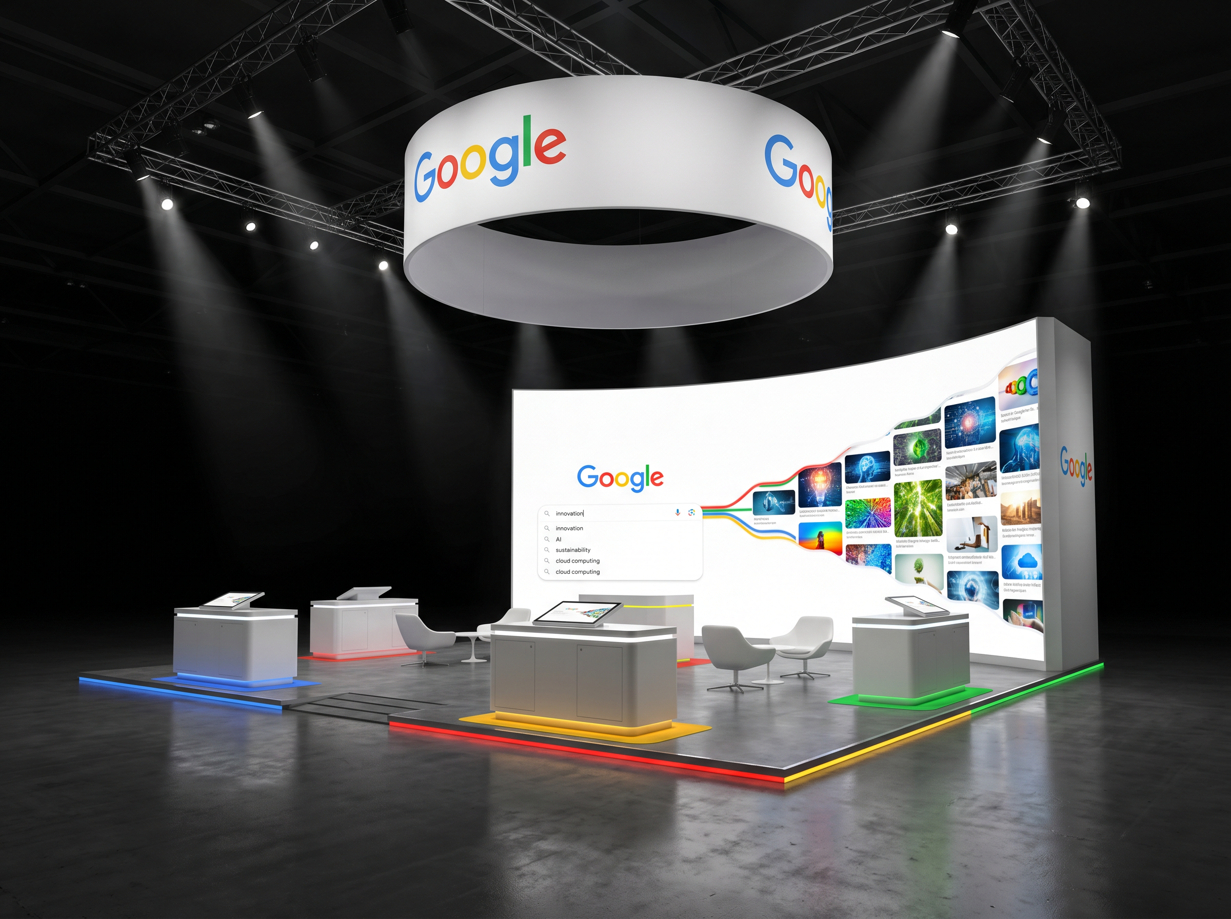 AAPEX LED Trade Show Exhibit – 20x20 Technology Companies - LED exhibit thumbnail