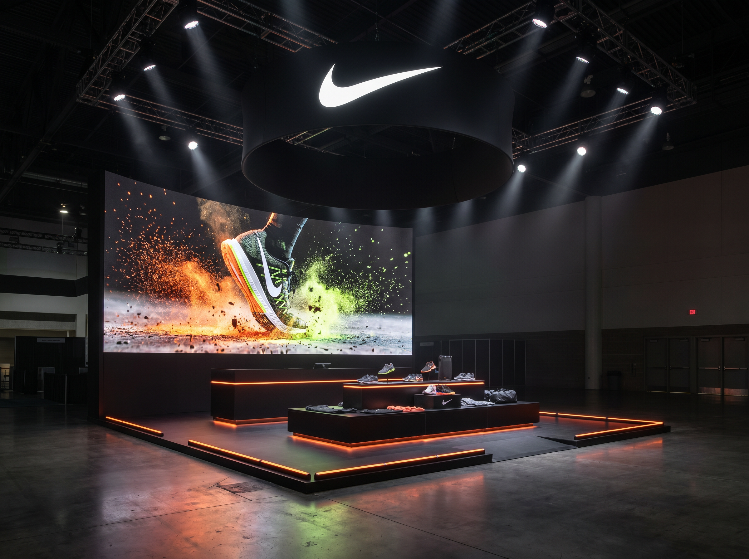 Surf Expo 10x30 LED Video Wall Exhibit – Automotive Companies - LED exhibit thumbnail