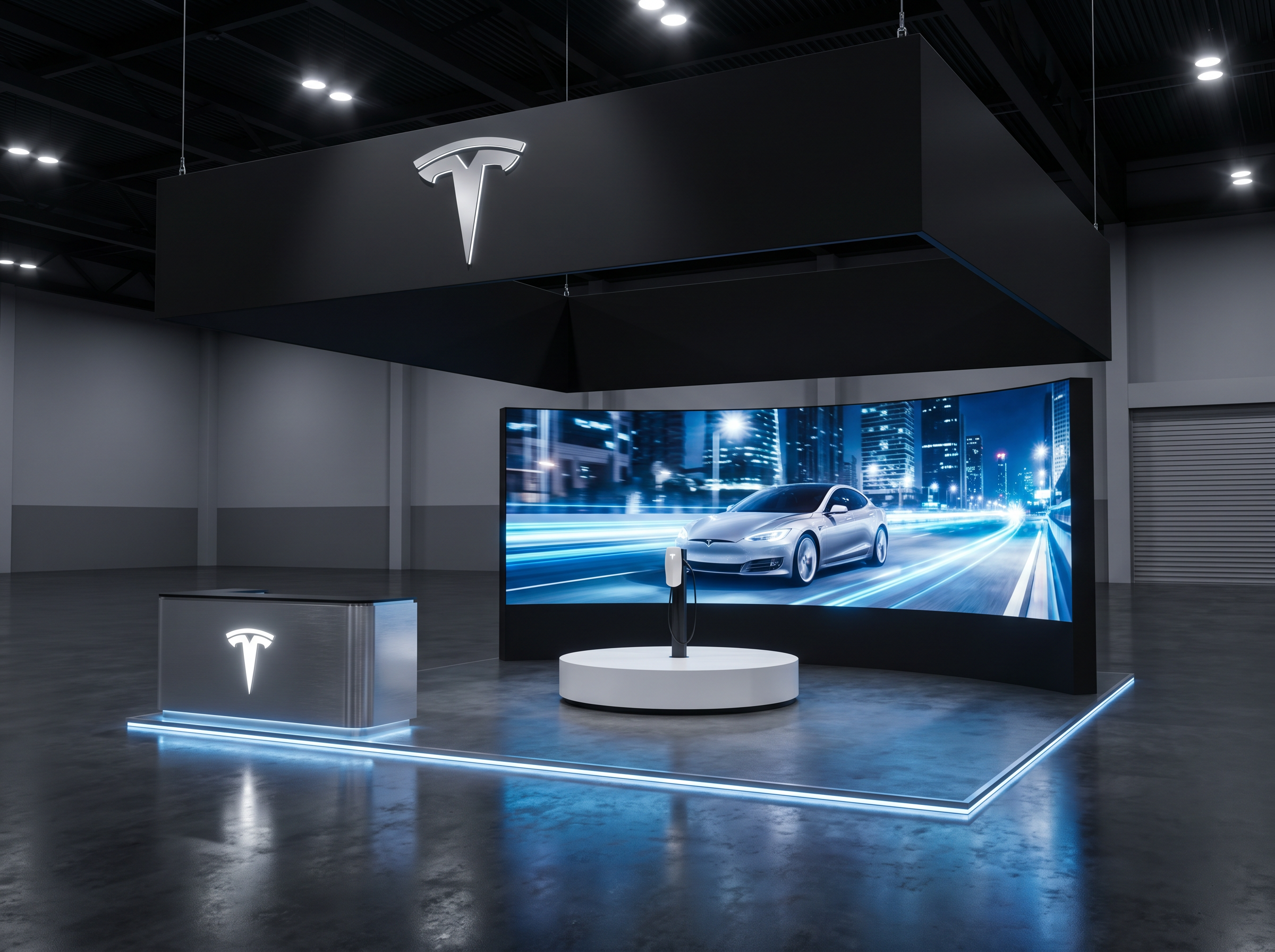 IBS 20x20 LED Video Wall Exhibit – Technology Companies - LED trade show exhibit rental