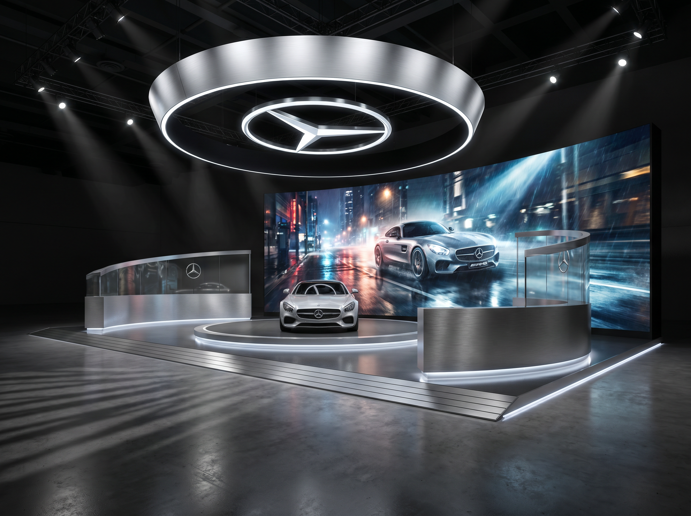 Mobile World Congress 30x30 LED Video Wall Exhibit in Houston - LED exhibit thumbnail