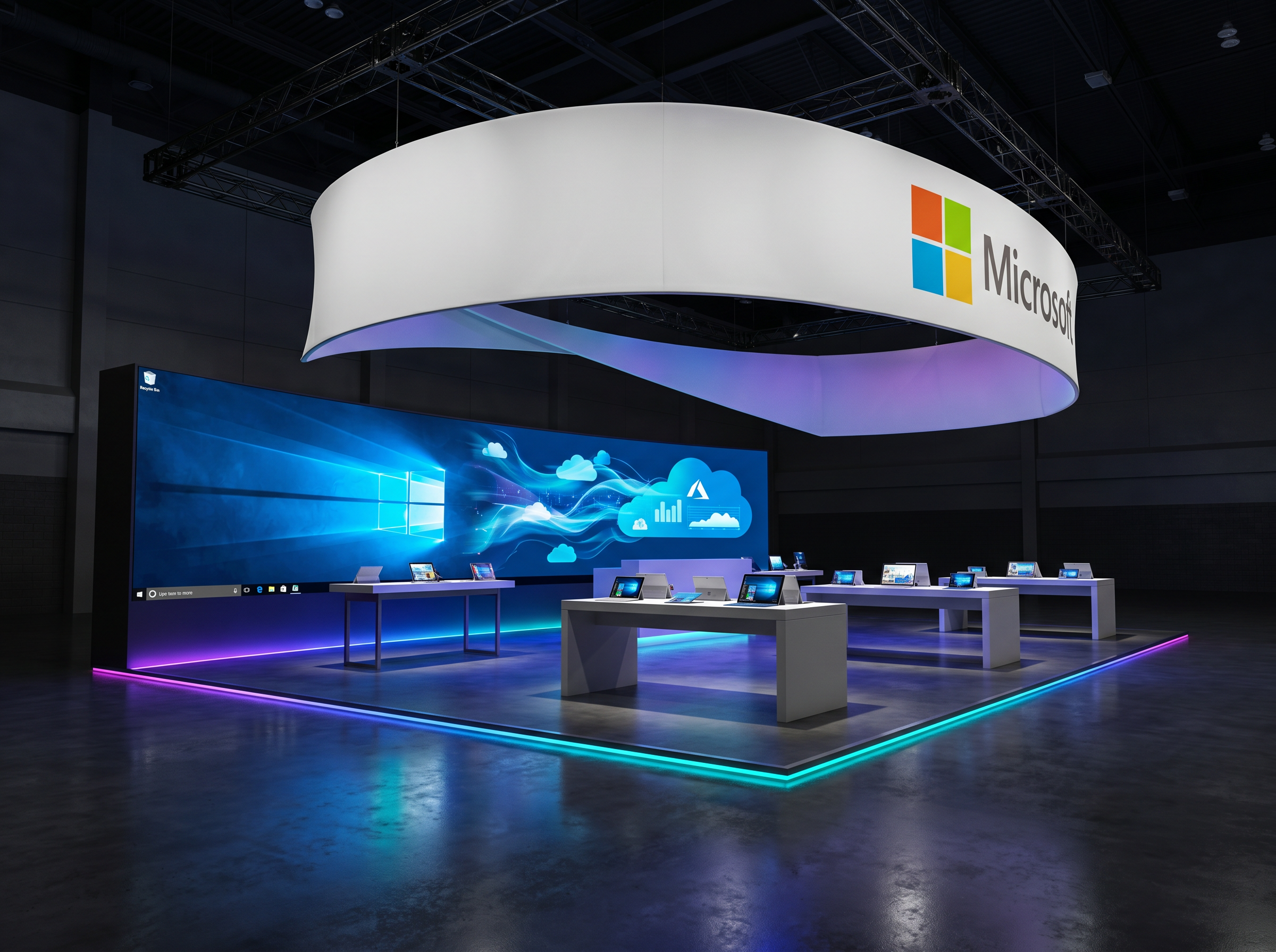 Cloud Computing Conference 20x30 LED Wall Exhibit – Technology Companies - LED exhibit thumbnail