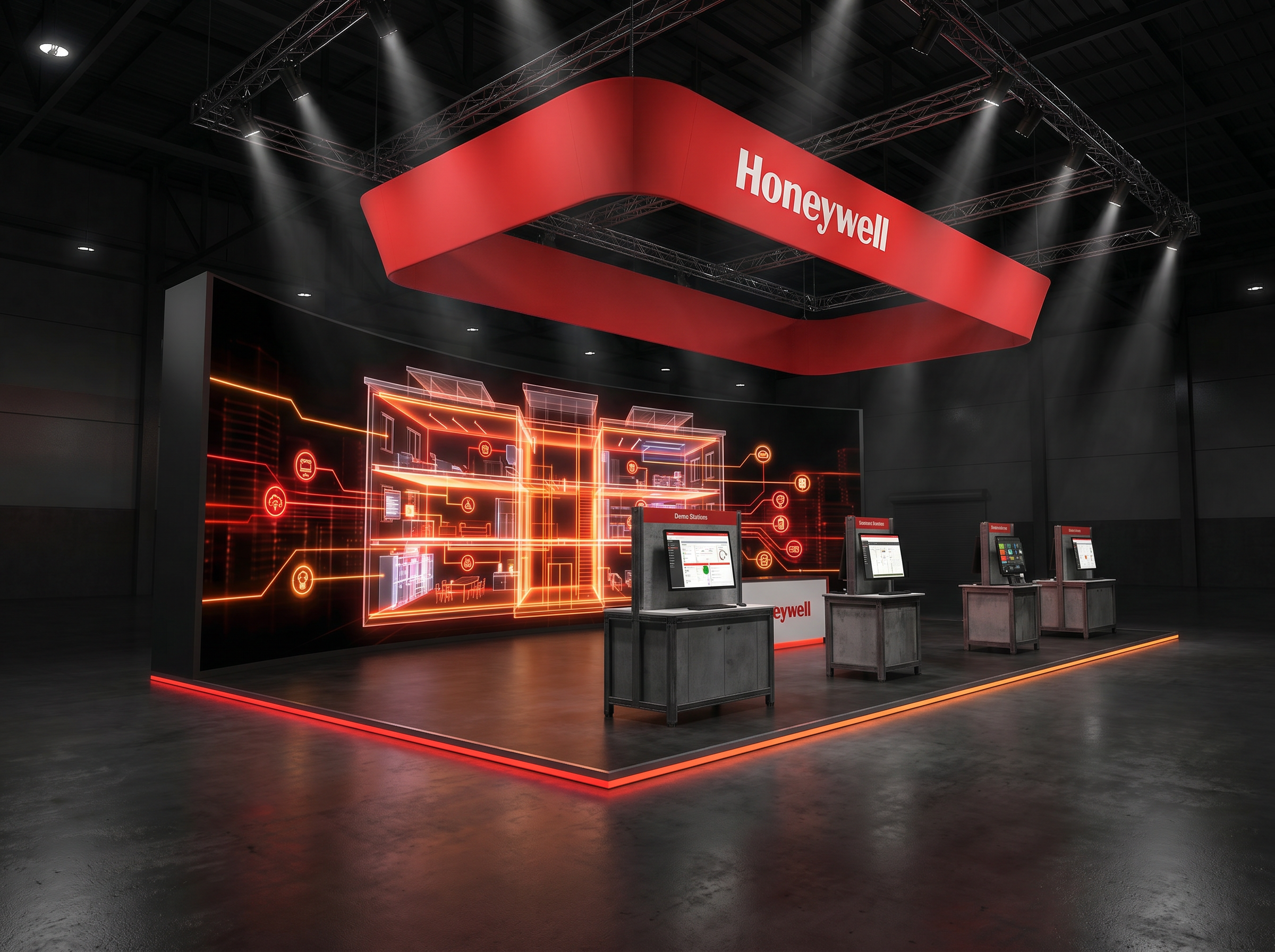 RSA Conference 20x20 LED Video Wall Exhibit – Energy Companies - LED exhibit thumbnail