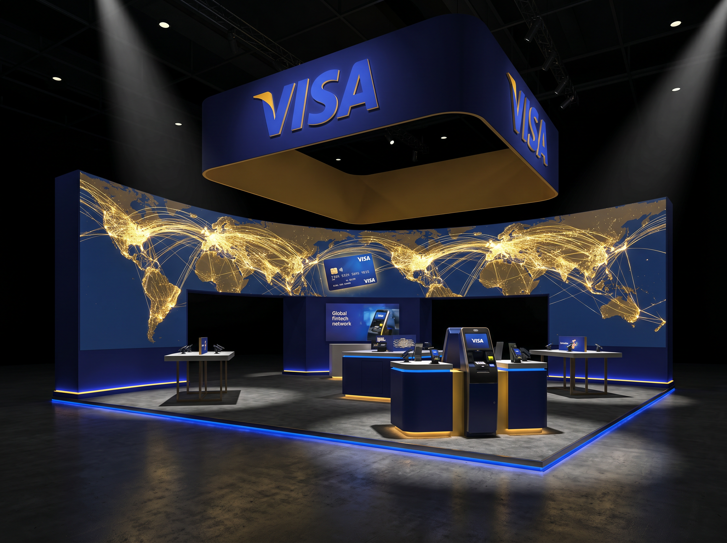 InfoComm Interactive LED Exhibit – 30x30 Technology Companies - LED trade show exhibit rental