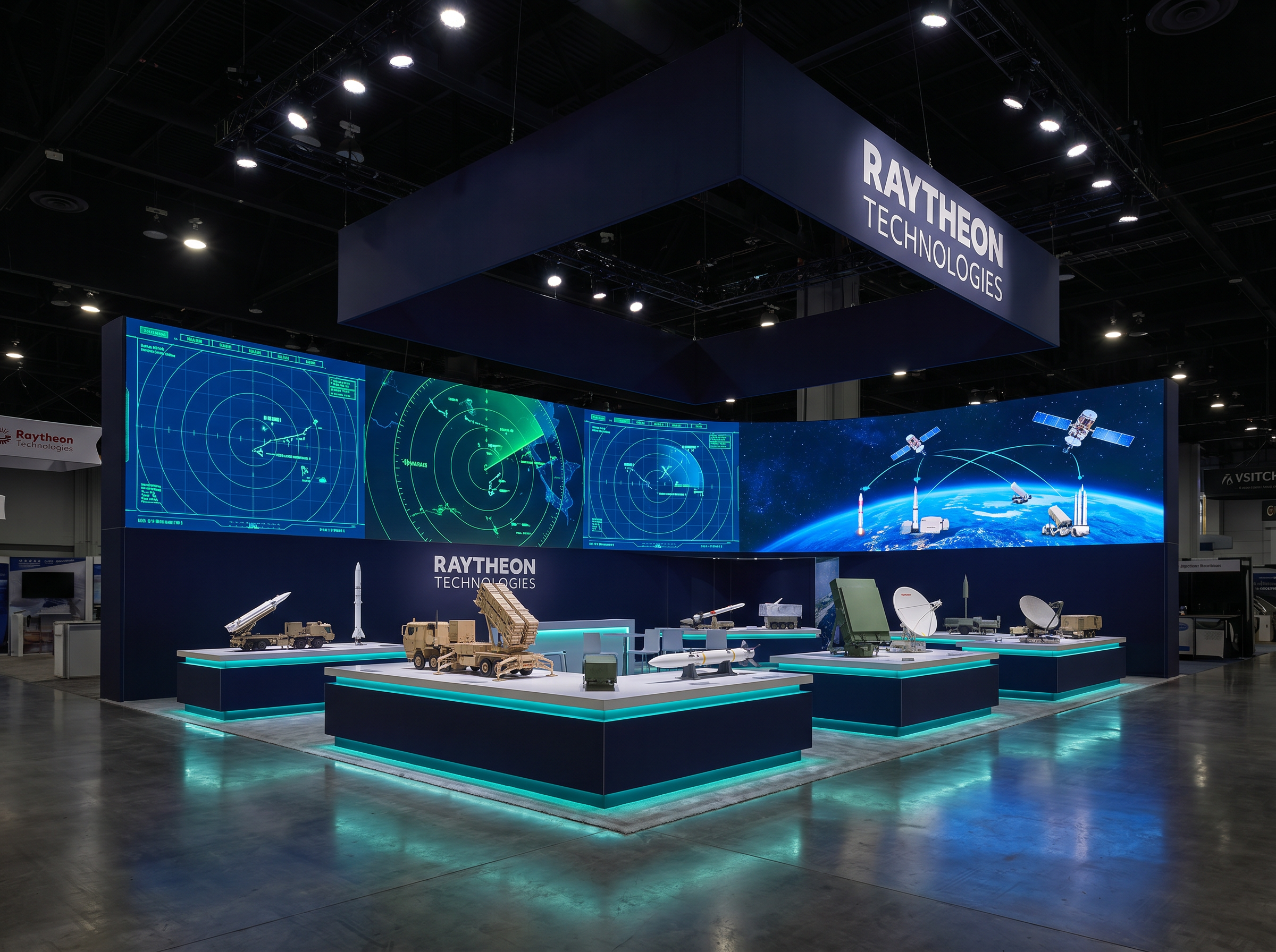 30x40 LED Exhibit for SHOT Show Defense Contractors - LED trade show exhibit rental